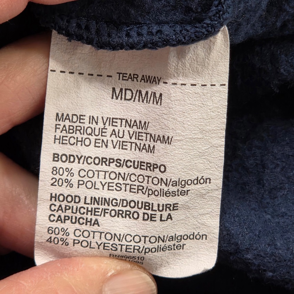 Under‎ Armour Freedom Hoodie Mens Medium Navy Blue American Flag Logo Sweatshirt - Picture 4 of 7